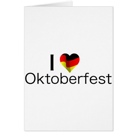 I Heart Oktoberfest Card
