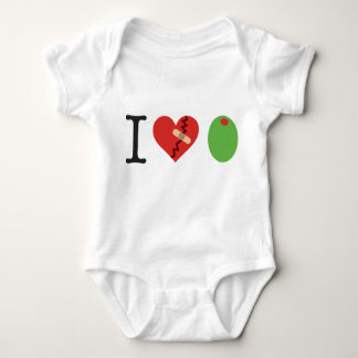 i heart olive JOIN THE FIGHT white) Baby Bodysuit