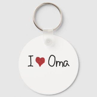 I heart Oma Keychain