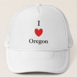 I Heart Oregon Trucker Hat at Zazzle