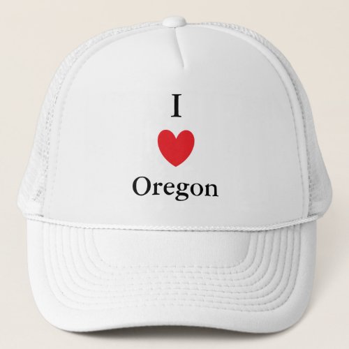 I Heart Oregon Trucker Hat