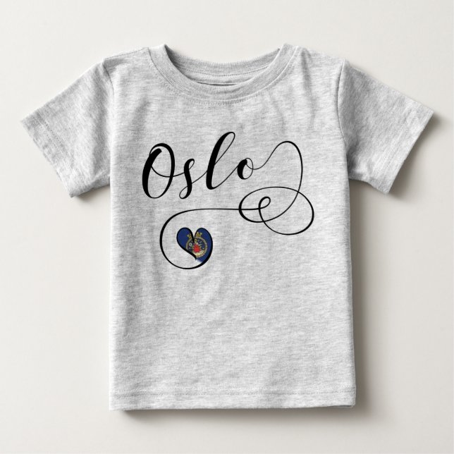 I Heart Oslo, Norway Baby T-Shirt (Front)