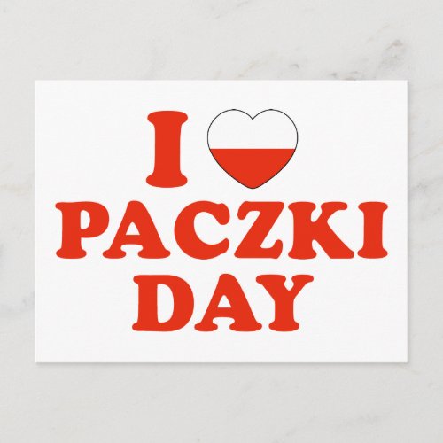 I Heart Paczki Day Postcard