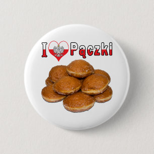 I Heart Paczki Polish Food Button