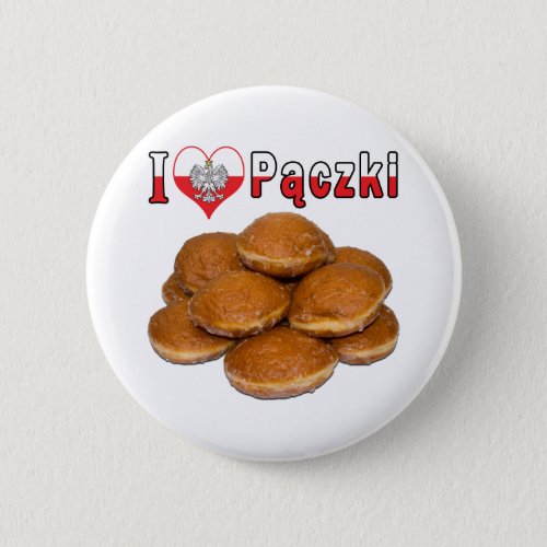 I Heart Paczki Polish Food Button