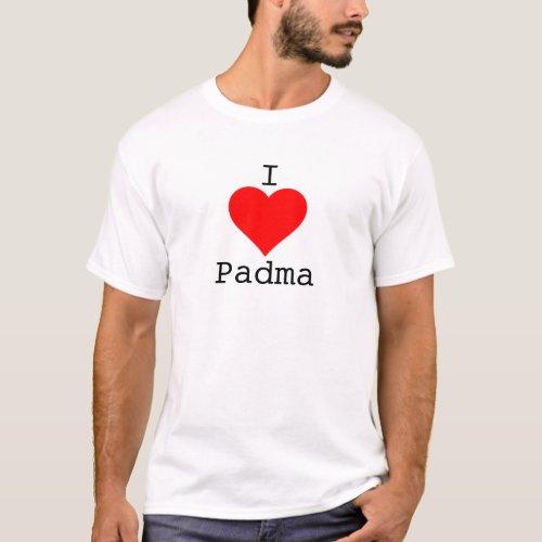 I heart Padma Value Tshirt T_Shirt