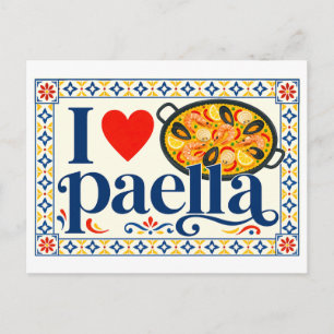 "I [Heart] Paella" Postcard