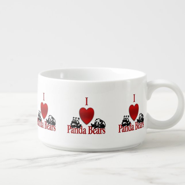 I Heart Panda Bears Bowl (Left)
