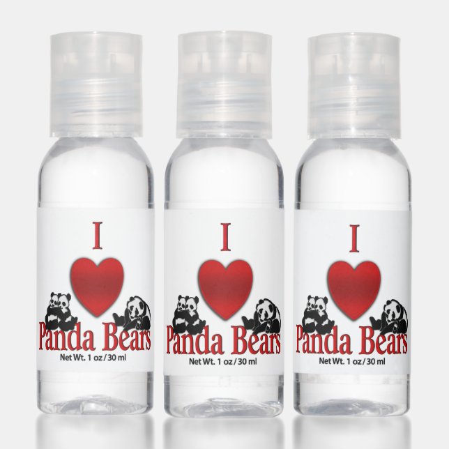 I Heart Panda Bears Hand Sanitizer (Set)