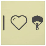 I Heart Parachute Jumps Fabric
