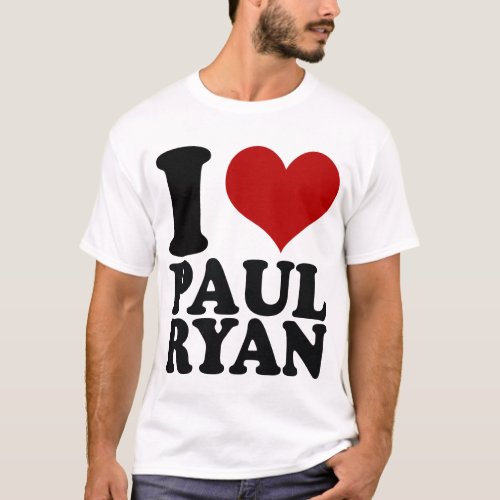I heart Paul Ryan t shirt