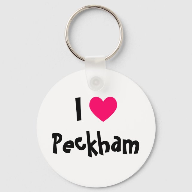 I Heart Peckham Keychain (Front)
