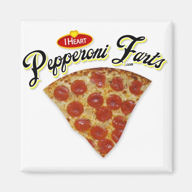 I Heart Pepperoni Farts Magnet (Front)