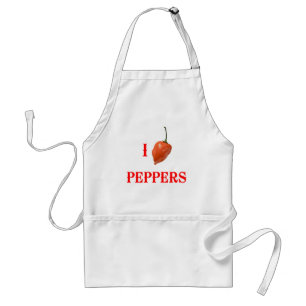 I (Heart) Peppers Adult Apron