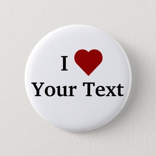 I Heart personalize button