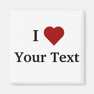 I Heart (personalize) magnet