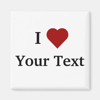 I Heart (personalize) magnet