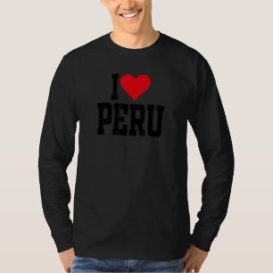 I Heart Peru with Red heart I love Peru 1 T-Shirt