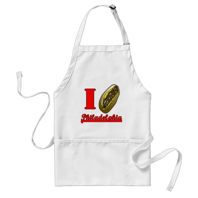 I heart Philly cheesesteaks Apron (Front)