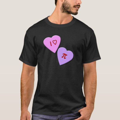I Heart Pi Candy Hearts T_Shirt