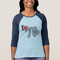 I heart Pi Day Cool Pi T-Shirt