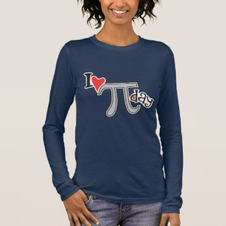 I heart Pi Day Long Sleeve T-Shirt
