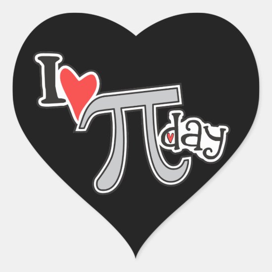 I heart Pi Day © Stickers