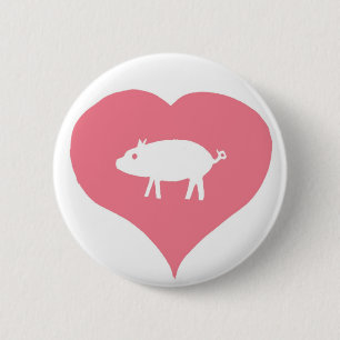 I Heart Pigs Pin