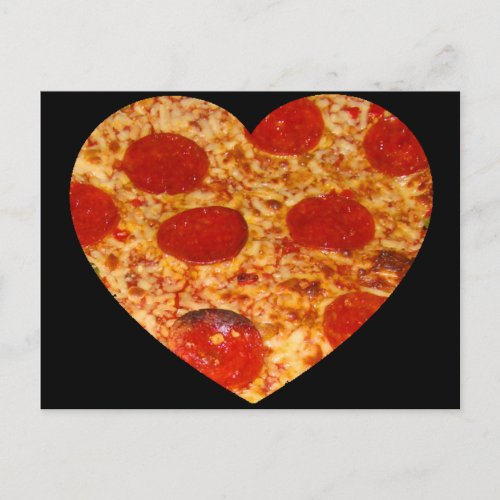 I Heart Pizza Postcard