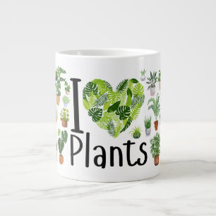 I Heart Plants Jumbo Mug