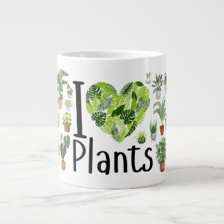 I Heart Plants Jumbo Mug