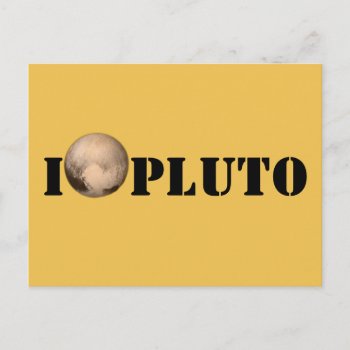 I Heart Pluto New Horizon Post Card by stopnbuy at Zazzle