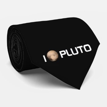 I Heart Pluto New Horizon Tie by stopnbuy at Zazzle
