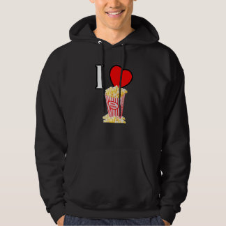 I heart popcorn I love popcorn word favorite sna Hoodie
