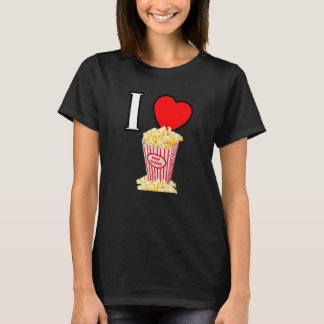 I heart popcorn I love popcorn word favorite sna T-Shirt