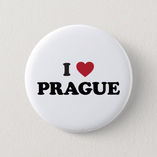 I Heart Prague Czech Republic Button