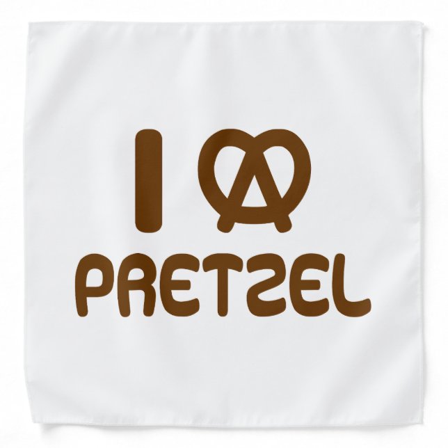 I Heart Pretzel Bandana (Front)