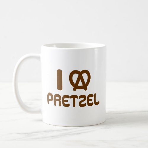 I Heart Pretzel Coffee Mug