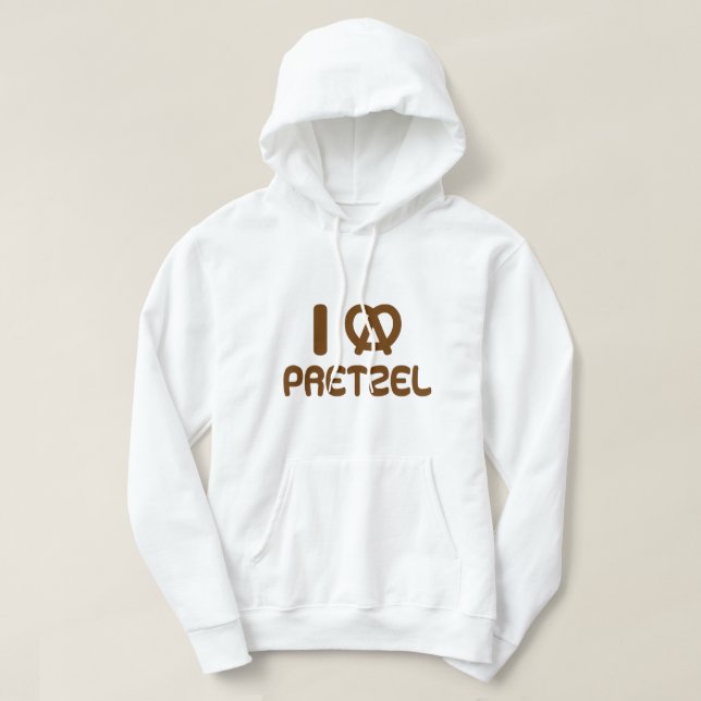 I Heart Pretzel Hoodie (Design Front)