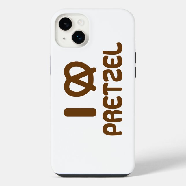 I Heart Pretzel Iphone Case (Back)