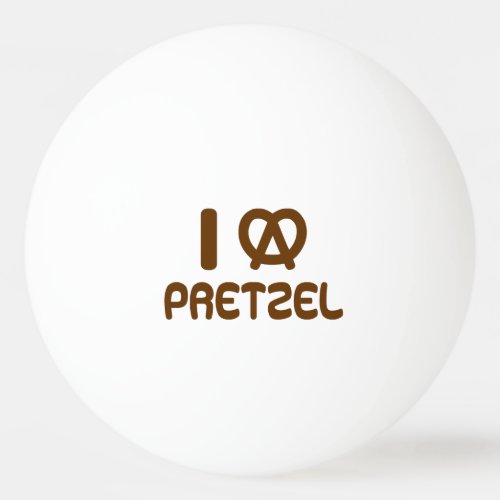 I Heart Pretzel Ping Pong Ball