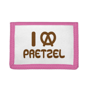 I Heart Pretzel Tri-fold Wallet