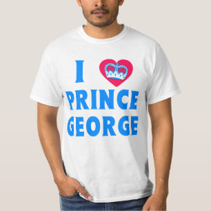 I HEART PRINCE GEORGE with Heart and Crown T-Shirt