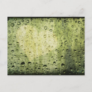 i heart rain postcard