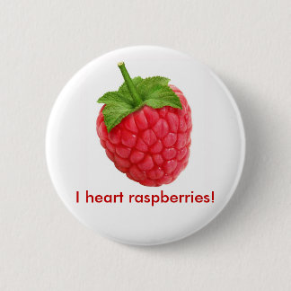 I heart raspberries! button