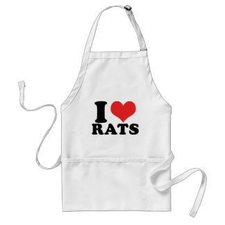 I Heart Rats Basic Adult Apron