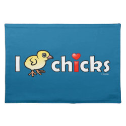 I Heart Real Chicks Placemat 20