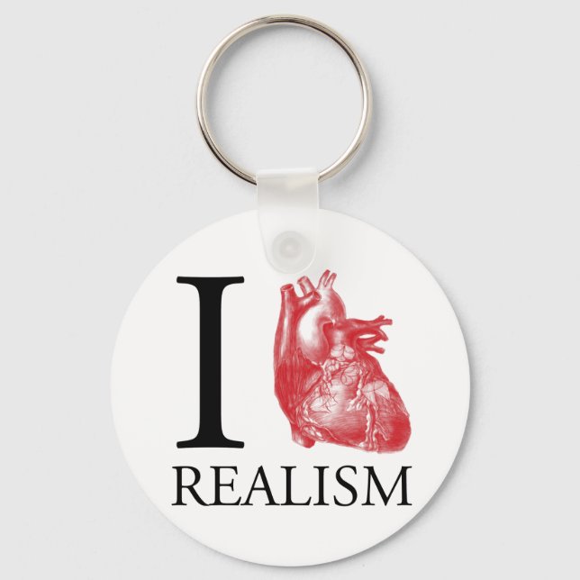 I Heart Realism Keychain (Front)