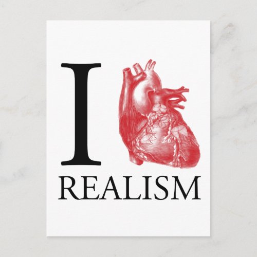 I Heart Realism Postcard