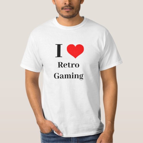 I heart Retro Gaming T_Shirt